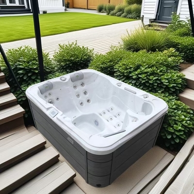 3-4 người Jacussii Spa ngoài trời bồn tắm nước nóng với đèn LED và năng lượng- thiết kế
