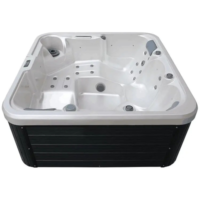 Bồn tắm nước nóng hình chữ nhật thơm với 1pc ánh sáng dưới nước và 1pc bơm lưu thông