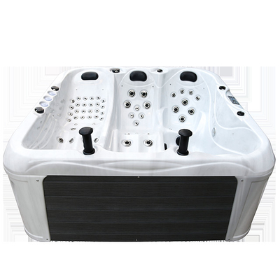 Bồn tắm nước nóng vườn sang trọng cho 4 người Người lớn Acrylic spa Bồn tắm nước nóng với chức năng massage cho ngoài trời