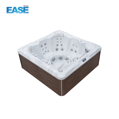 Hydro Massage bồn tắm ngoài trời Tăng nhiệt và bể bơi phản lực Romantic Whirlpool Hot Tub
