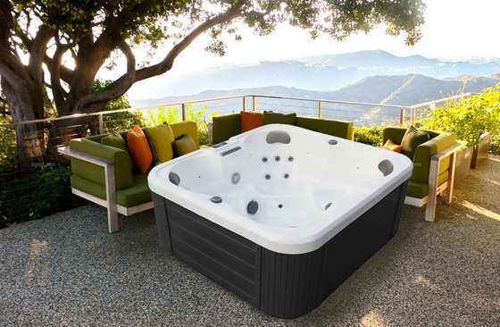 4 người Bồn tắm nước nóng di động acrylic Bồn tắm massage xoáy nước