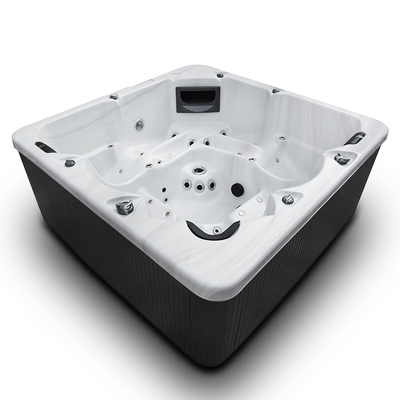 5 người 3 chỗ ngồi 2 ghế dài Massage Hydrotherapy Hot Tube Spa Pool cho thoải mái ngoài trời